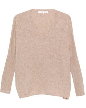 ABSOLUT CASHMERE Camille Kaschmirpullover Mit V-Ausschnitt - Natur