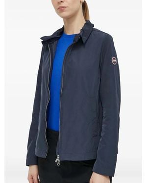 Colmar High-Neck Taffeta Jacket - Blue