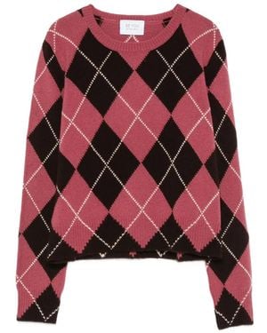 Be You Pullover Mit Argyle-Muster - Rot