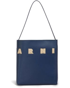 Marni Small Museo Tote Bag - Blue