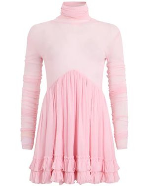 Philosophy Di Lorenzo Serafini Robe À Volants Et Ceinture Nouée - Pink