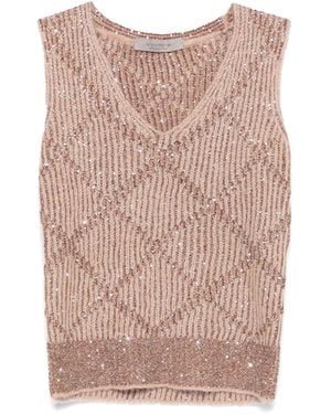 D.exterior Sequin Embellished Sweater - ピンク