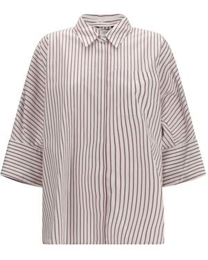 Max Mara Camisa Avenue A Rayas - Blanco