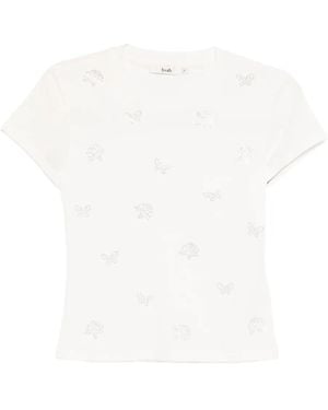 B+ AB Embroidered T-Shirt - White