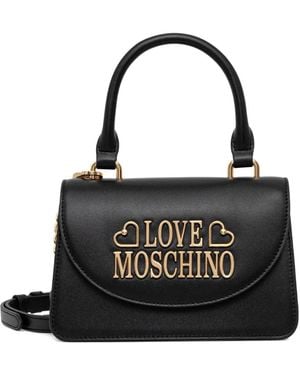 Love Moschino Logo-Detail Tote Bag - Black