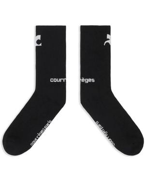 Courreges Ac Sports Socks - Black