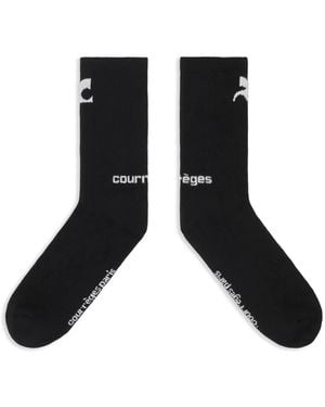 Courreges Chaussettes Ac - Noir