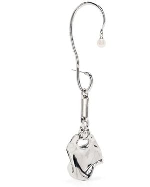 CAPSULE ELEVEN Desert Meled Dropped Earcuff - White