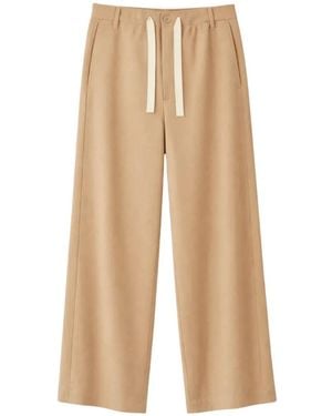 Sanderlak Pantalones Anchos Santa Monica Con Cordones - Neutro