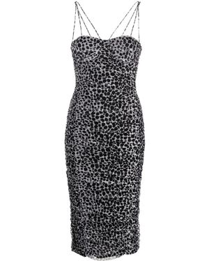 Philosophy Di Lorenzo Serafini Animal-Print Tulle Midi Dress - White