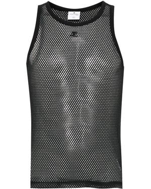 Courreges メッシュ トップ - グレー