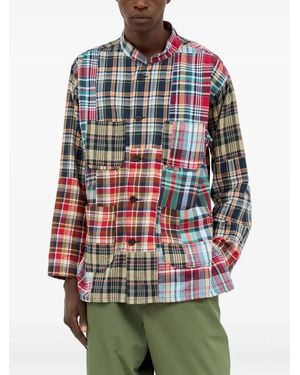 Engineered Garments Dayton Patchwork Plaid Shirt - Gray