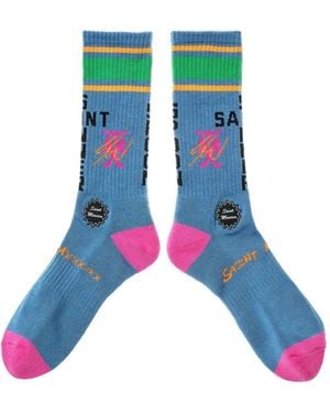SAINT Mxxxxxx X Sean Wotherspoon Stripe Graphic Socks - Green
