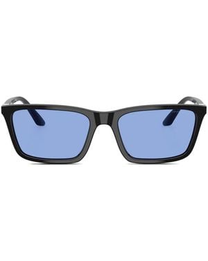 Emporio Armani スクエアフレーム サングラス - ブルー