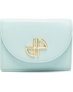 Patou Jp Leather Wallet - Blue