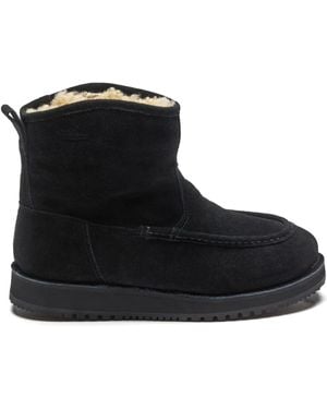 Suicoke スエード シアリングブーツ - ブラック