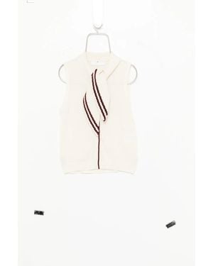 CUDDLEUP Tie-Collar Cardigan - White