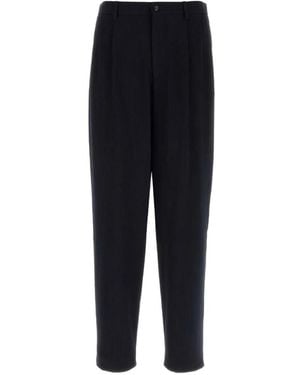 Giorgio Armani Pleated Jersey Pants - Blue