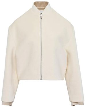 Jil Sander Jacke mit Reißverschluss - Weiß