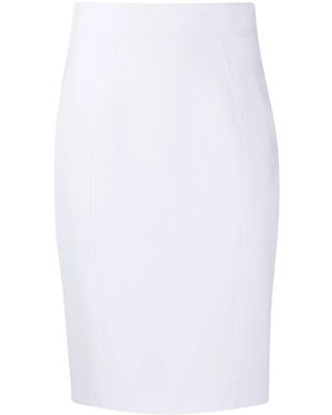 Moschino High-Waisted Pencil Skirt - White