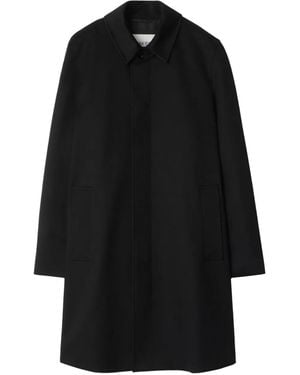 Burberry Einreihiger Mantel - Schwarz