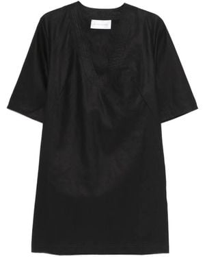 Christian Wijnants Dawis V-Neck Short-Sleeve Dress - Black