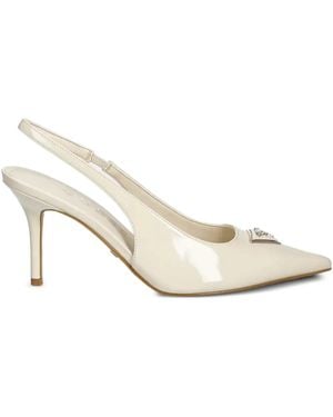 Guess 85Mm Nassir Slingback Pointed-Toe Pumps - White