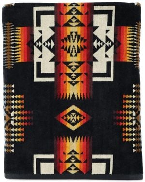 Pendleton Serviette De Bain À Motif Géométrique - Black