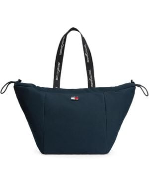 Tommy Hilfiger Logo-Patch Drawstring Tote Bag - Blue