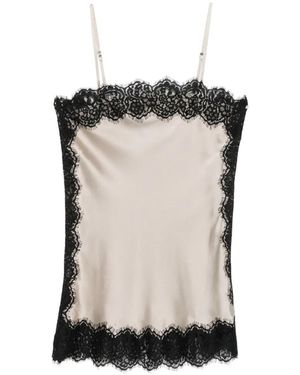 MANSPHIL Lace-Trim Top - Black