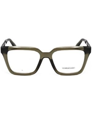 Ferragamo Square-Frame Glasses - Black