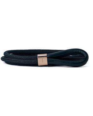Max Mara Gevlochten Riem Met Metallic Detail - Blauw
