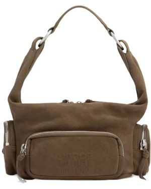 Marge Sherwood City Suede Multi-Pocket Shoulder Bag - Brown