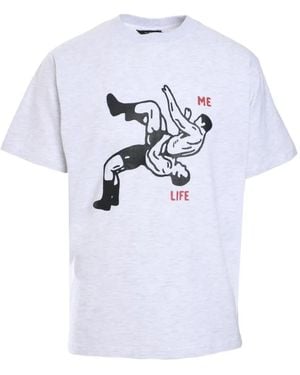 Tee Library Graphic-Print Relaxed-Fit T-Shirt - White