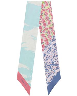 Ferragamo Palazzo Spini Feroni Print Mini Bandeau - White