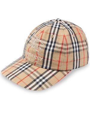 Supreme X Burberry Denim Cap - Brown