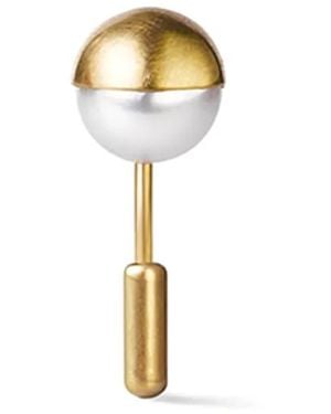 Shihara Half Pearl Earring 180° - Blanco