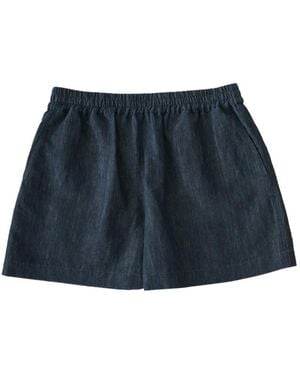 Studio Nicholson Short À Taille Élastiquée Elio - Blue