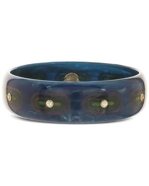Mark Davis 18K Bakelite Bracelet - Blue