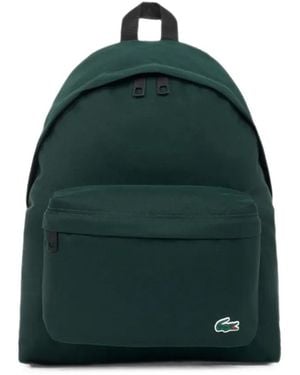 Lacoste Logo-Patch Backpack - Green