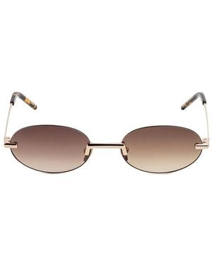 Kaleos Eyehunters Fuentes Sonnenbrille Mit Ovalem Gestell - Natur