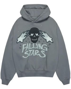 BROKEN PLANET Puff-Print Hoodie - Grey