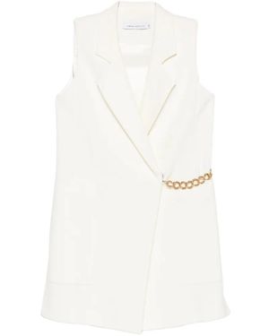 SIMONA CORSELLINI Chain-Link Mini Dress - White