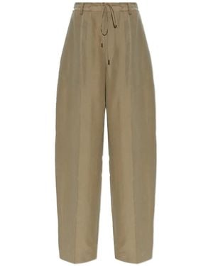 Alexander Wang Pantalon À Lien De Resserrage - Natural
