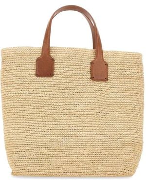 Dragon Diffusion X Sovani Sacha Leather-Trim Tote Bag - Natural