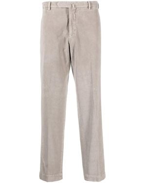 Dell'Oglio Pantaloni Affusolati A Coste - Grigio
