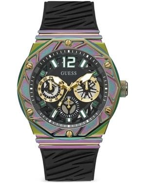 Guess Logo-Detail 46Mm Watch - Grey