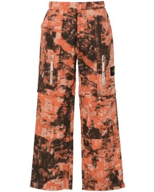 Stone Island Compass Badge Trousers - Red