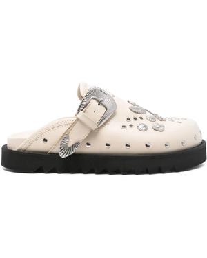 Toga Virilis Slippers Met Studs - Wit