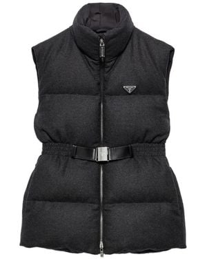 Prada Gilet Imbottito - Nero